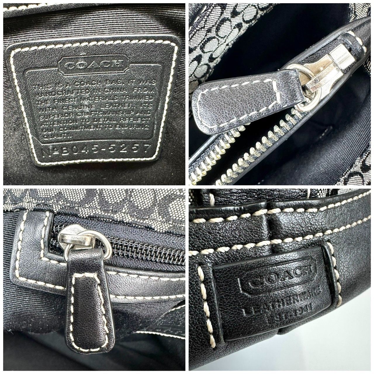 返品OK】COACH コーチ ミニシグネチャー ハンドバッグ トートバッグ 