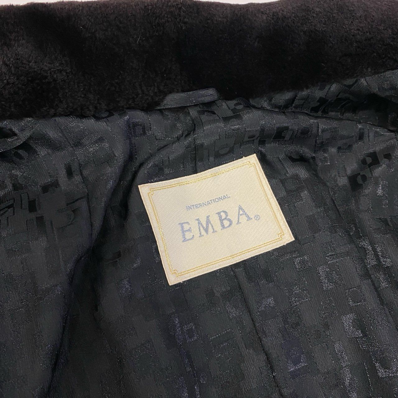 35a15 EMBA エンバ シェアードミンク 超ロングコート 丈約100cm サイズ