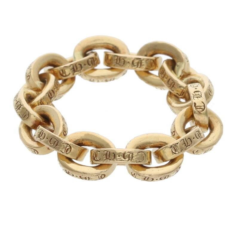 クロムハーツ  22K PAPER CHAIN RING/ペーパーチェーン ゴールドリング メンズ 9.5号 クロムハーツ 22K PAPER CHAIN RING/ペーパーチェーン ゴールドリング