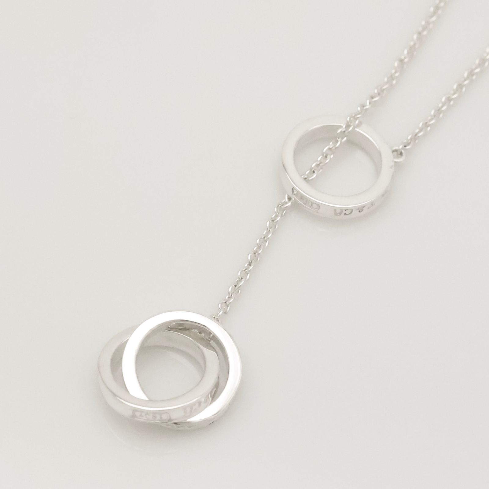 ティファニー 1837 インターロッキング ラリアットネックレス　ナローサークル TIFFANY&Co.（ティファニー） ネックレス レディース 新春 プレゼント