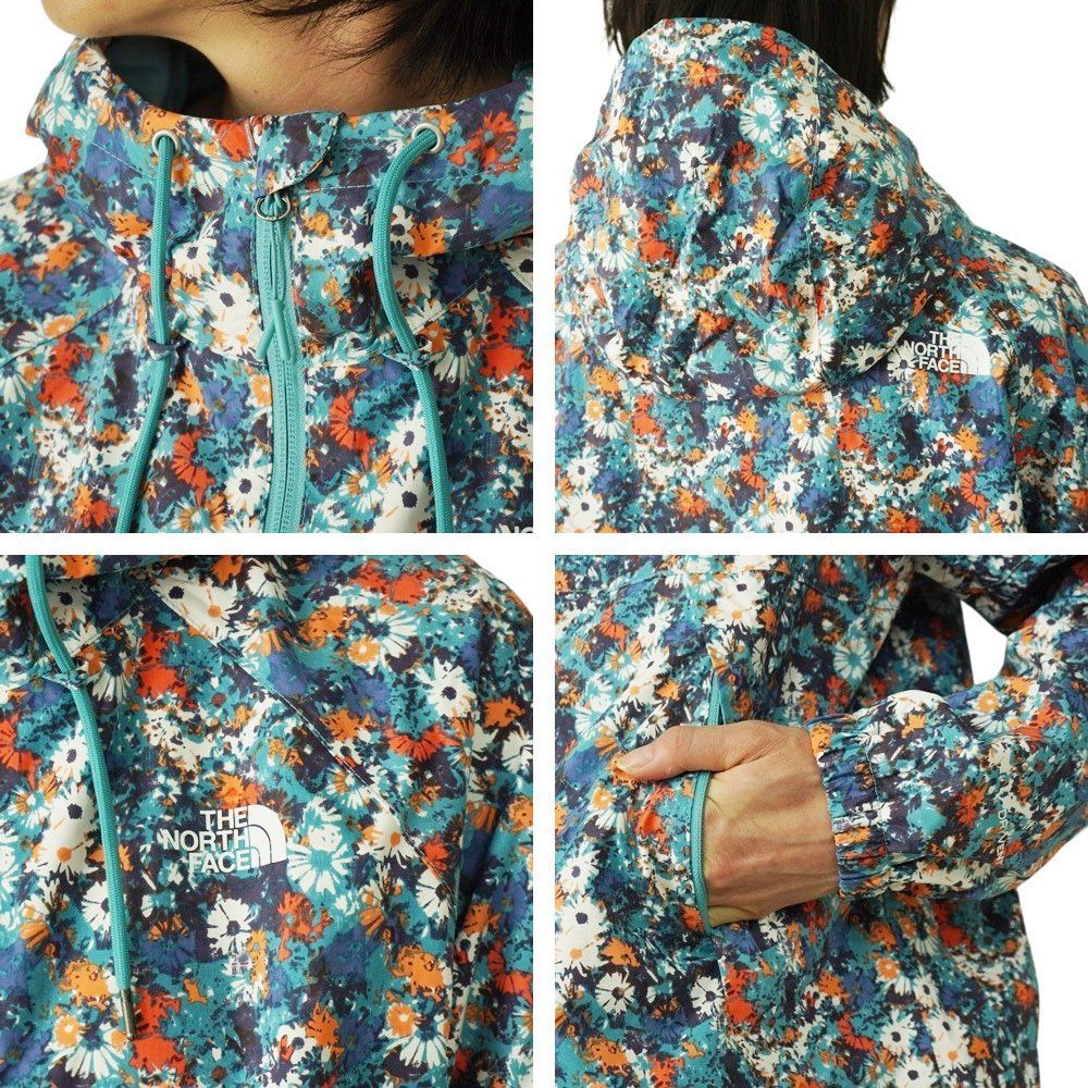 THE NORTH FACE 花柄フード付きジャケット レディースMサイズ ノースフェイス THE NORTH FACEレディース ジャケットW ANTORA RAIN