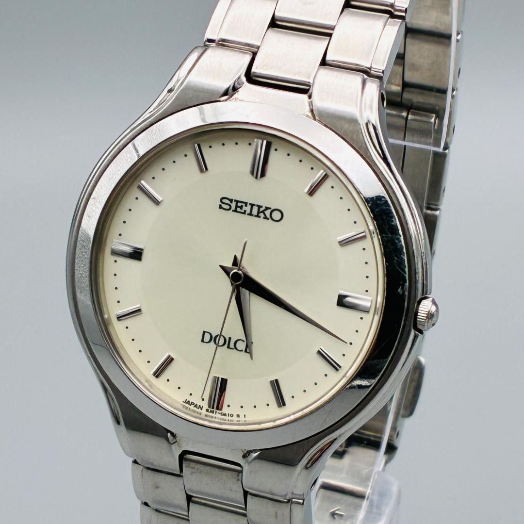稼働品 SEIKO DOLCE 8J41-0A10 クォーツ メンズ腕時計 - メルカリ