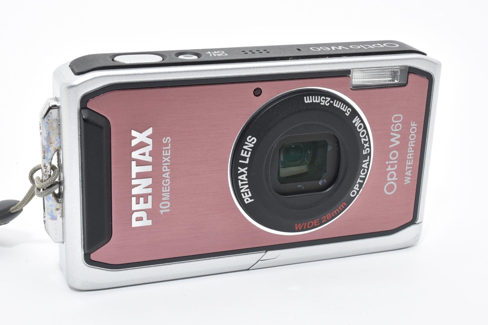 美品】ペンタックス PENTAX Optio W60 ピンク 防水デジタルカメラ