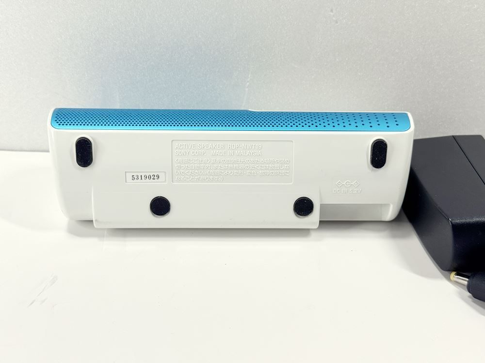 HY】【美品】SONY ソニー RDP-NWT19 ブルー ウォークマン用 ポータブル