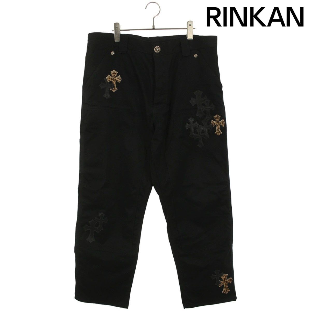 クロムハーツ CARPENTER CNVS CEME CRS レオパードハラコクロスパッチ