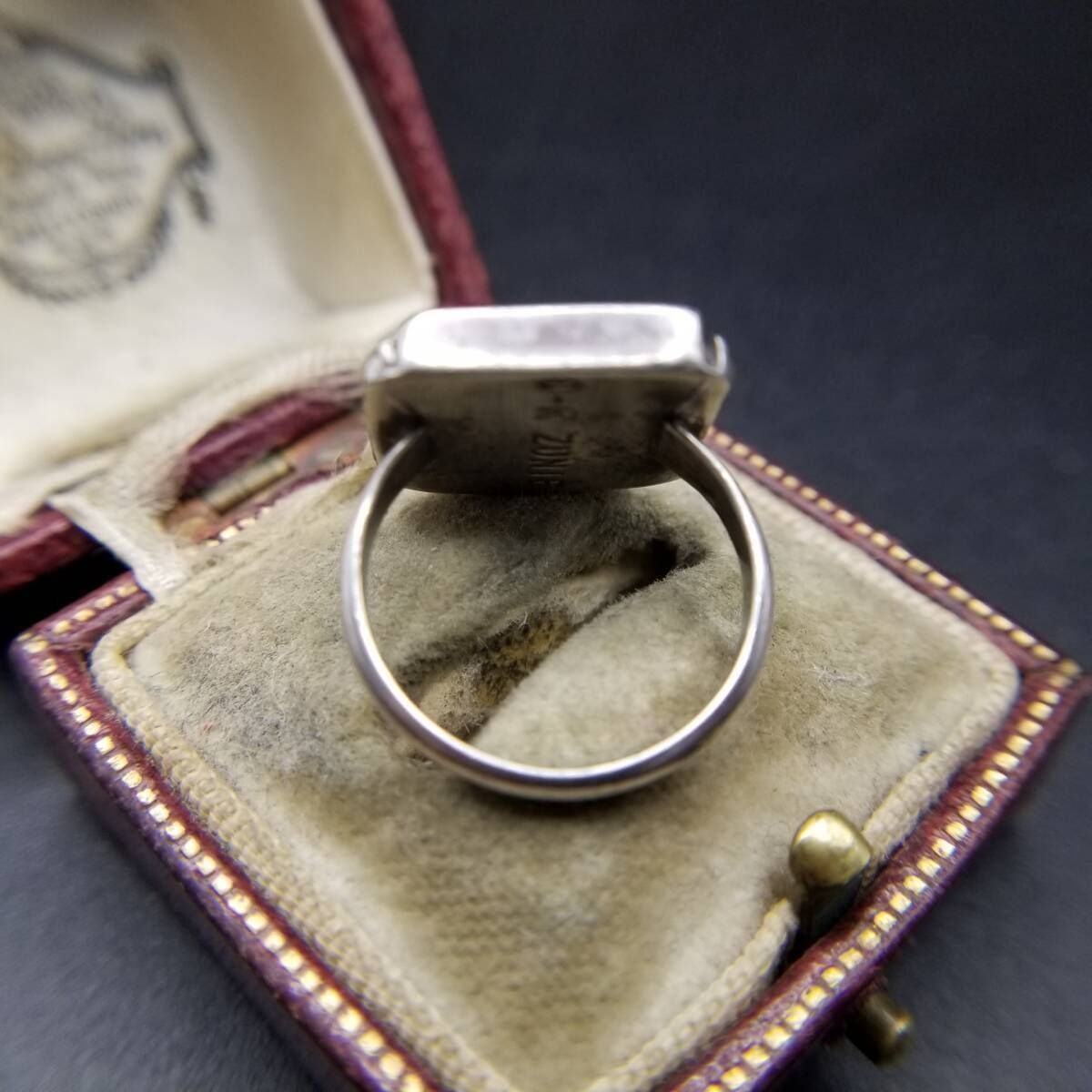 C-R Zunie ズニ族 トライアングル ターコイズ オニキス インレイ 925