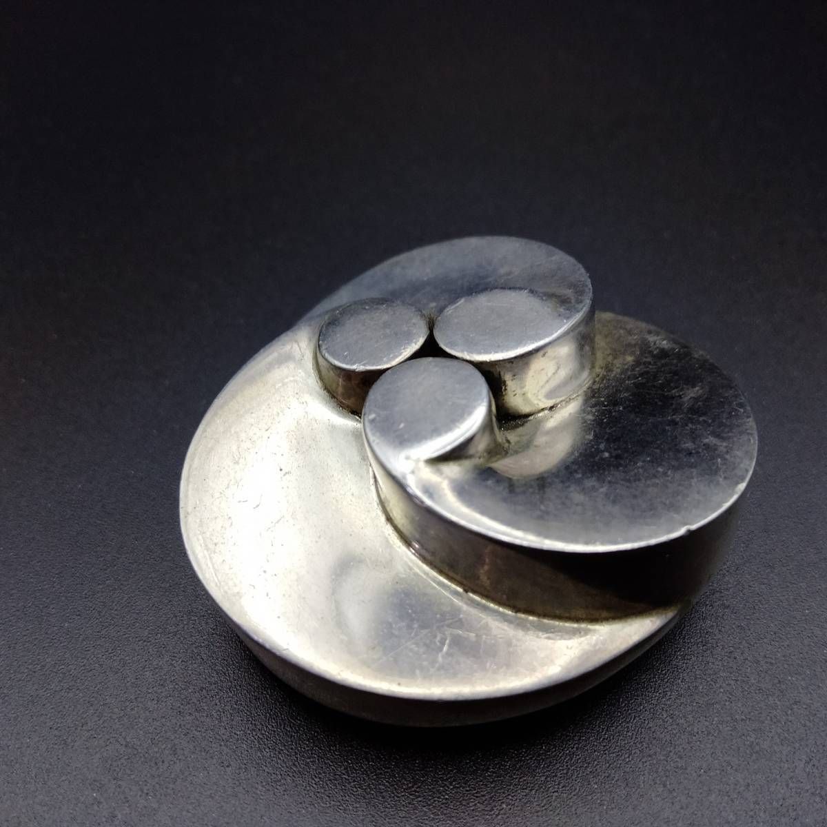 メキシコ 925 シルバー メタル フラワー スパイラル ビンテージ