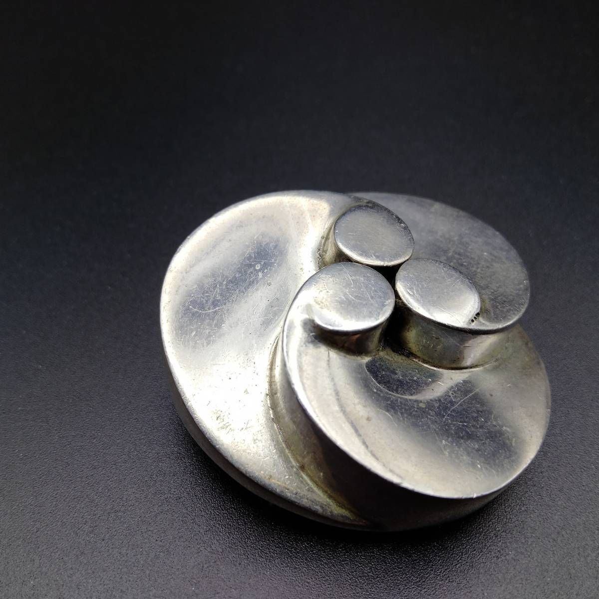 メキシコ 925 シルバー メタル フラワー スパイラル ビンテージ