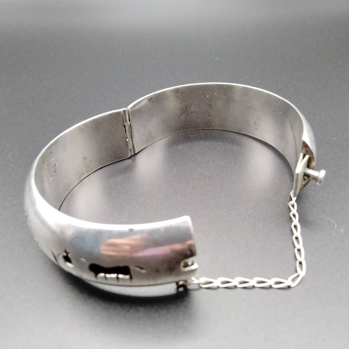 メキシコ 925 シルバー マタドール 闘牛 風景 ビンテージ ブレスレット