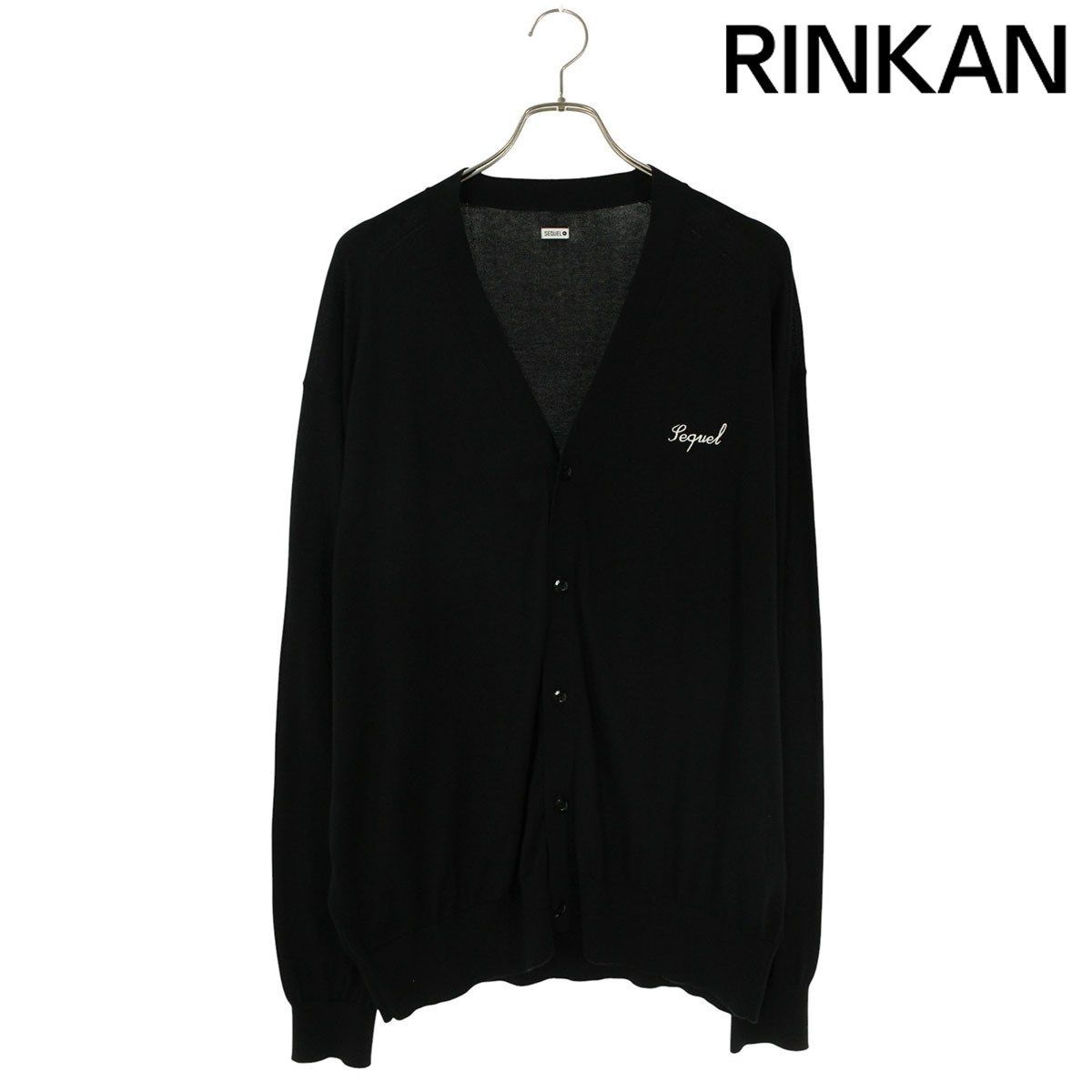 シークエル ロゴ刺繍ニットカーディガン メンズ L - メルカリ