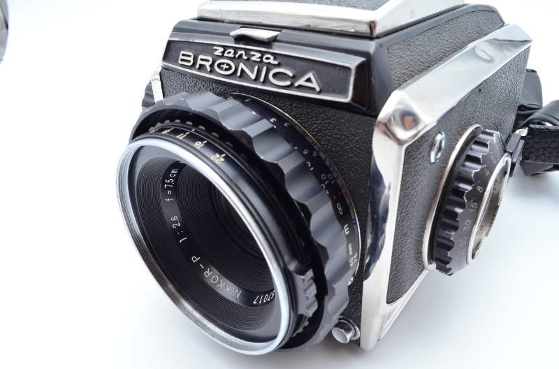 希少 美品 ゼンザ ブロニカ MODEL C 中判 ニコン 75mm 1:2.8 希少品】ZENZA ゼンザ ブロニカ モデルC 中判フィルムカメラ Nikkor-P