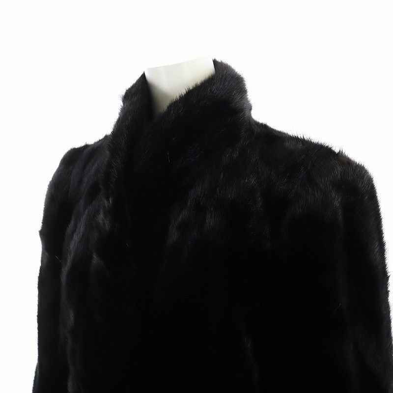サガミンク SAGA MINK 銀サガ 毛皮コート ミンクファー ミドル 長袖 総