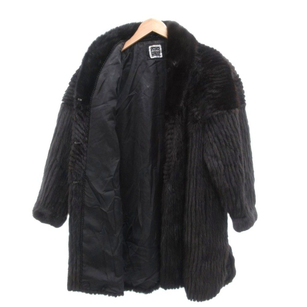 サガミンク SAGA MINK 銀サガ ファーコート 毛皮 ミンク ミドル丈