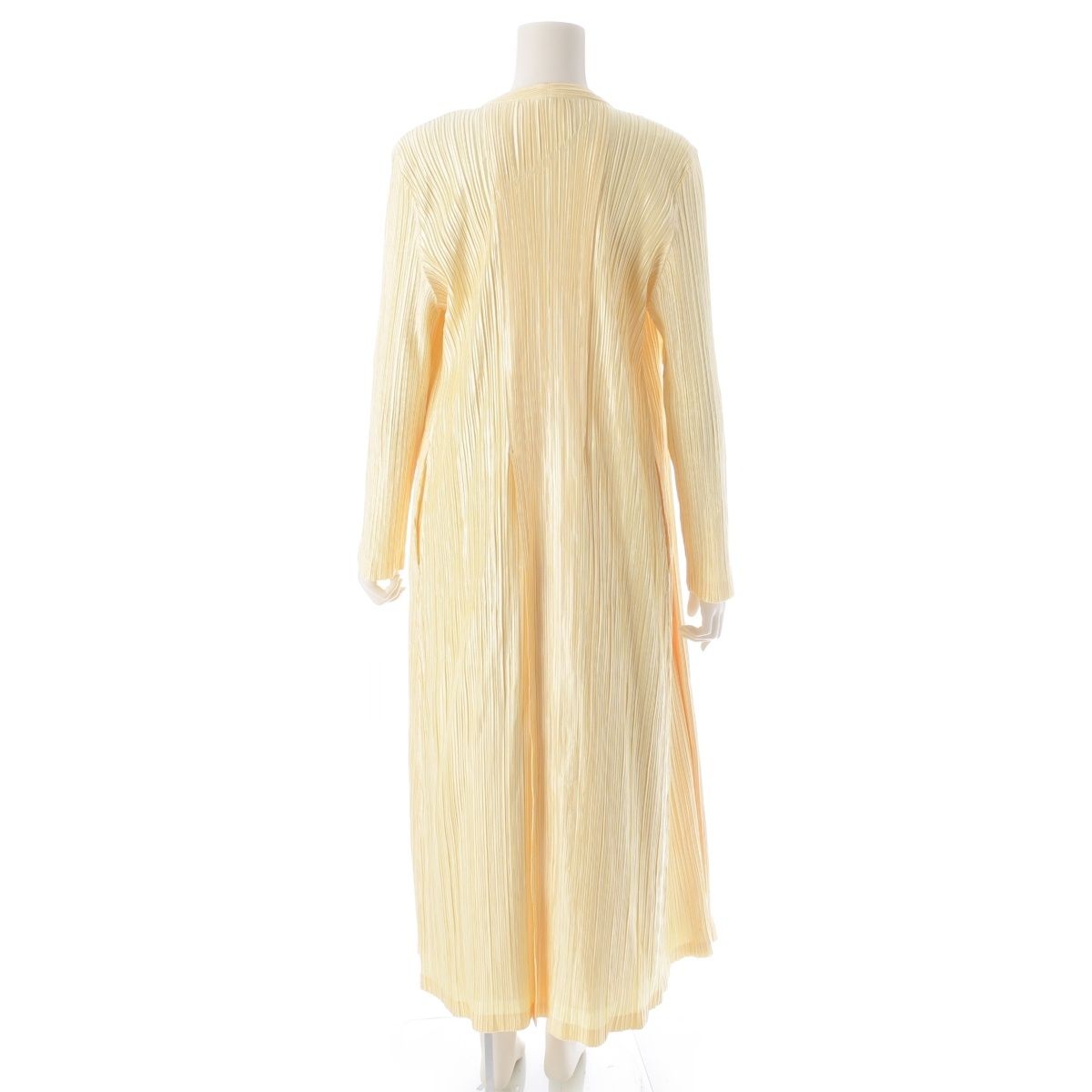 プリーツプリーズ イッセイミヤケ レイヤード ロング カーディガン