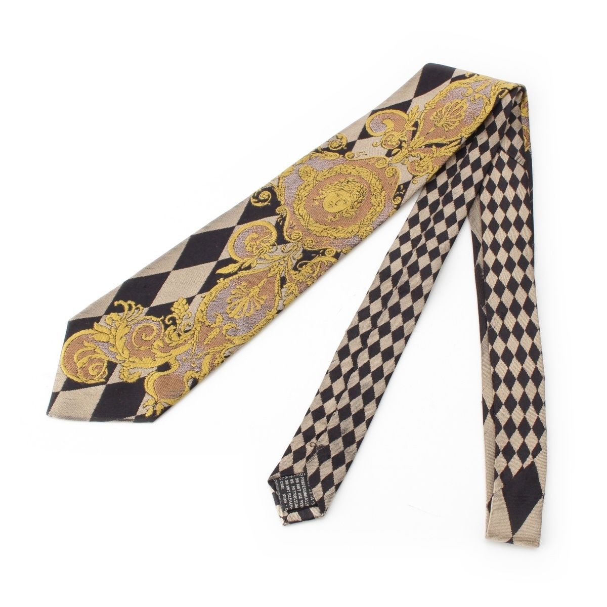 ジャンニ・ヴェルサーチェ シルク メデューサ ジャガード ネクタイ