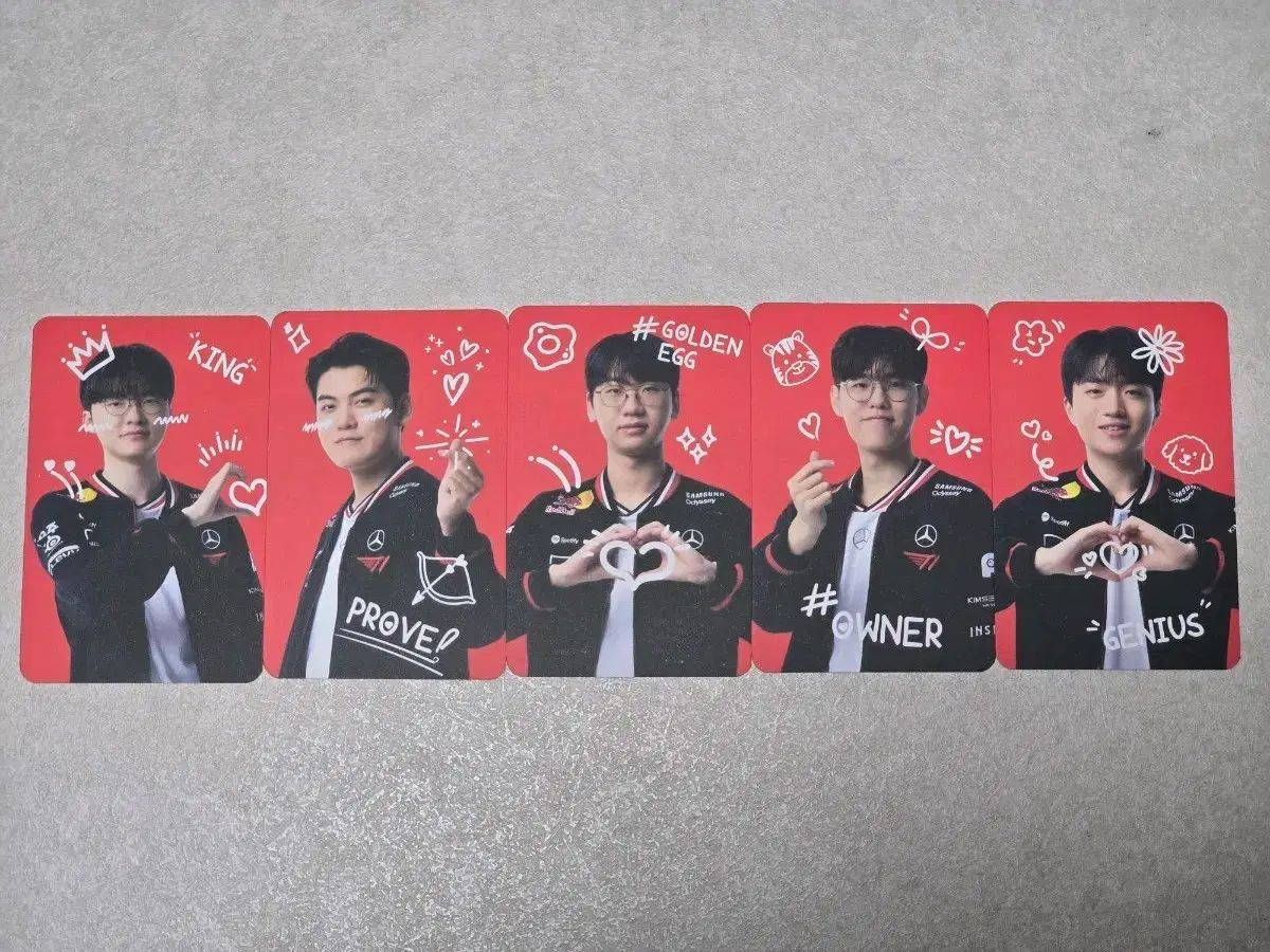 大熊製薬 1次 hedn PHOTOカード セット T 1 FAKER GUMAYUSI Doran ONER Keria