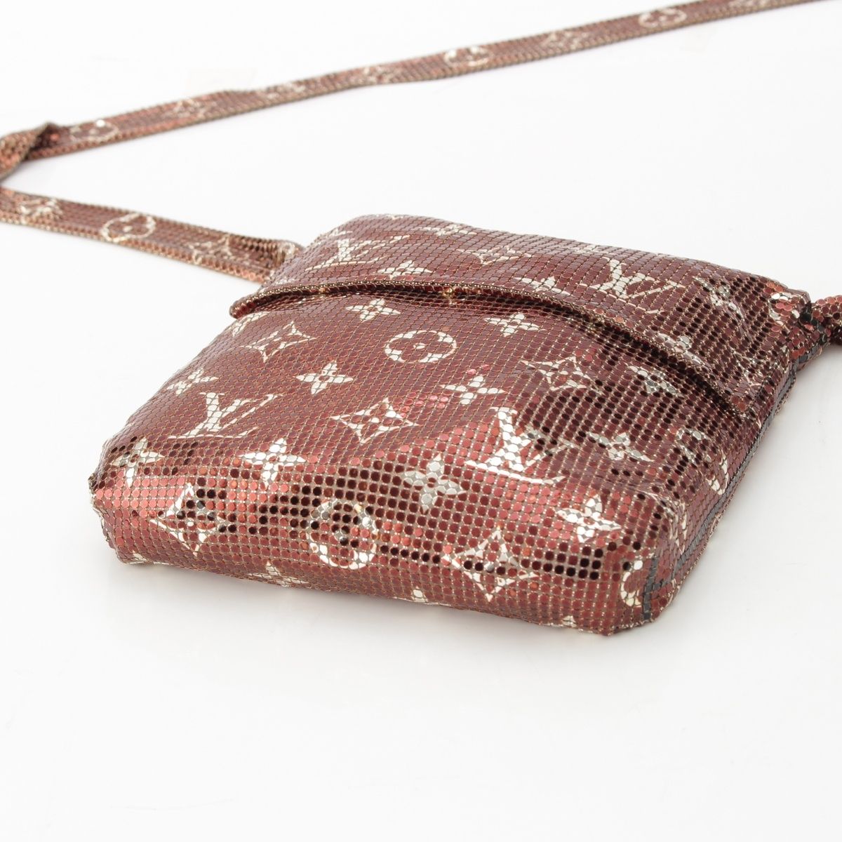 ルイヴィトン スパンコール モノグラム メッシュ フランシス メタル