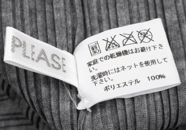 プリーツプリーズPLEATS PLEASE プリーツスヌード グレー - メルカリ