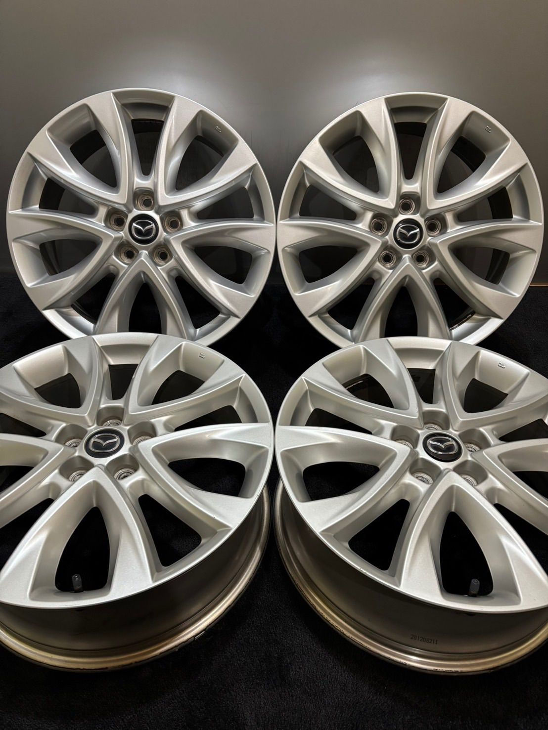☆マツダ CX-5 純正 19インチ 7J +50 114.3 5H アルミホイール 4本 CX 