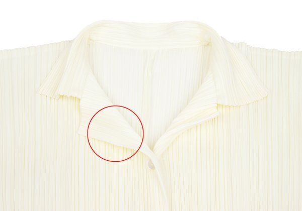 プリーツプリーズPLEATS PLEASE プリーツオープンカラーシャツ