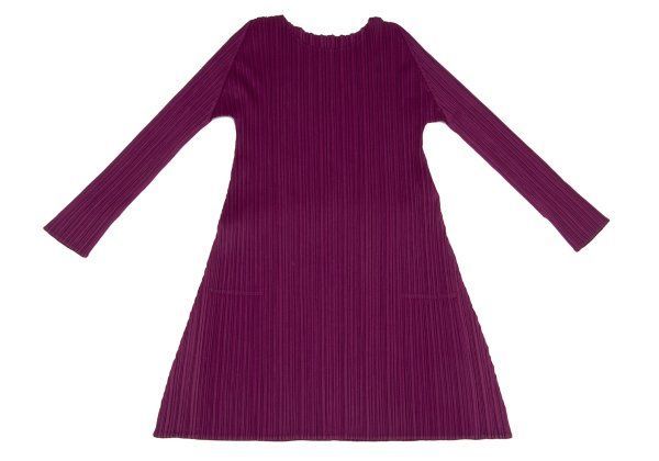 プリーツプリーズPLEATS PLEASE プリーツフレアチュニック ピンク3