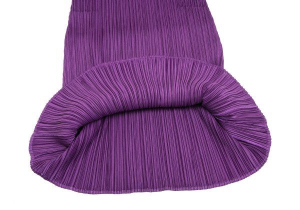 プリーツプリーズPLEATS PLEASE プリーツ七分袖チュニック 紫3 - メルカリ