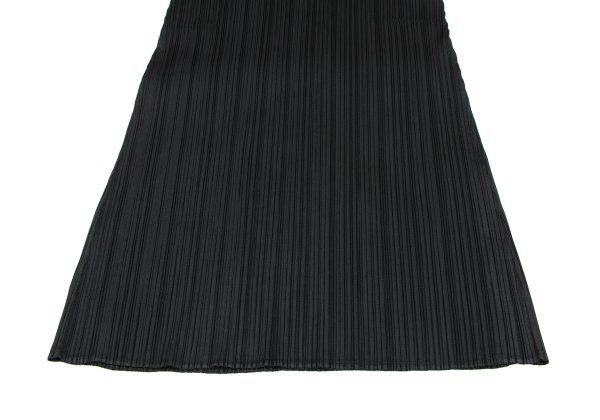 プリーツプリーズPLEATS PLEASE プリーツ七分袖チュニック 黒3 - メルカリ