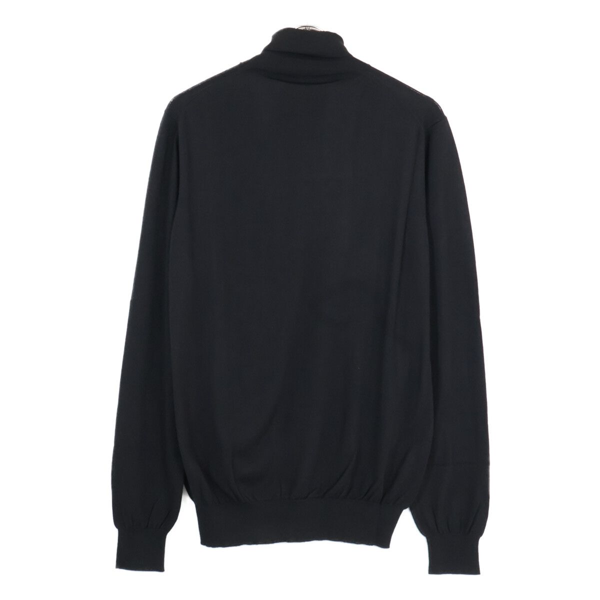 PRADA プラダ ﾌﾞﾗｯｸ UMR329 ｳｰﾙﾀｰﾄﾙﾈｯｸﾆｯﾄ 50 - メルカリ