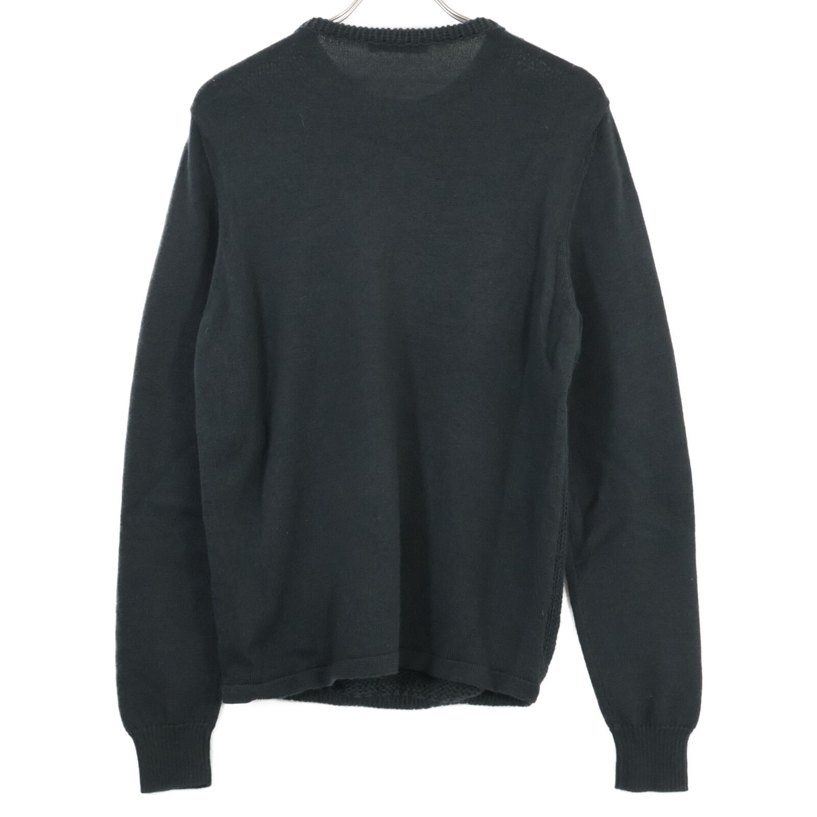 Cruciani クルチアーニ ﾌﾞﾗｯｸ 17130 ｳｰﾙ ｸﾙｰﾈｯｸﾆｯﾄ 48 - メルカリ