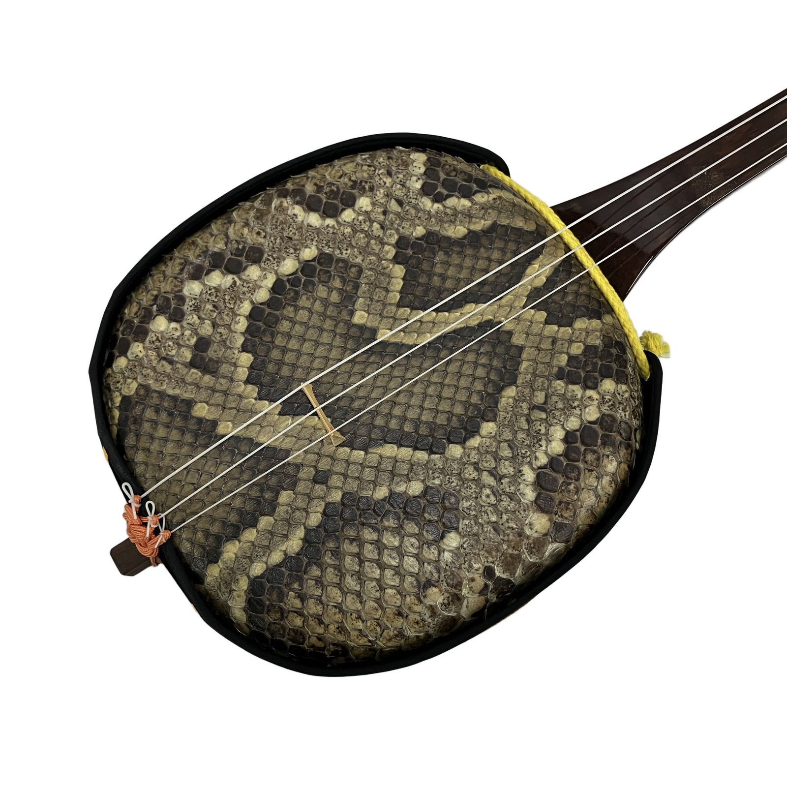 三線 沖縄三味線 ハードケース付 弦楽器 和楽器 中古 訳有 T10698983