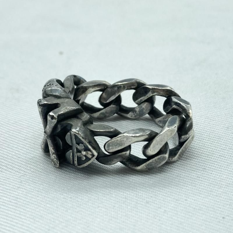 中古】NUMBER (N)INE×Magical Design 06AW スカルリング #17 シルバー