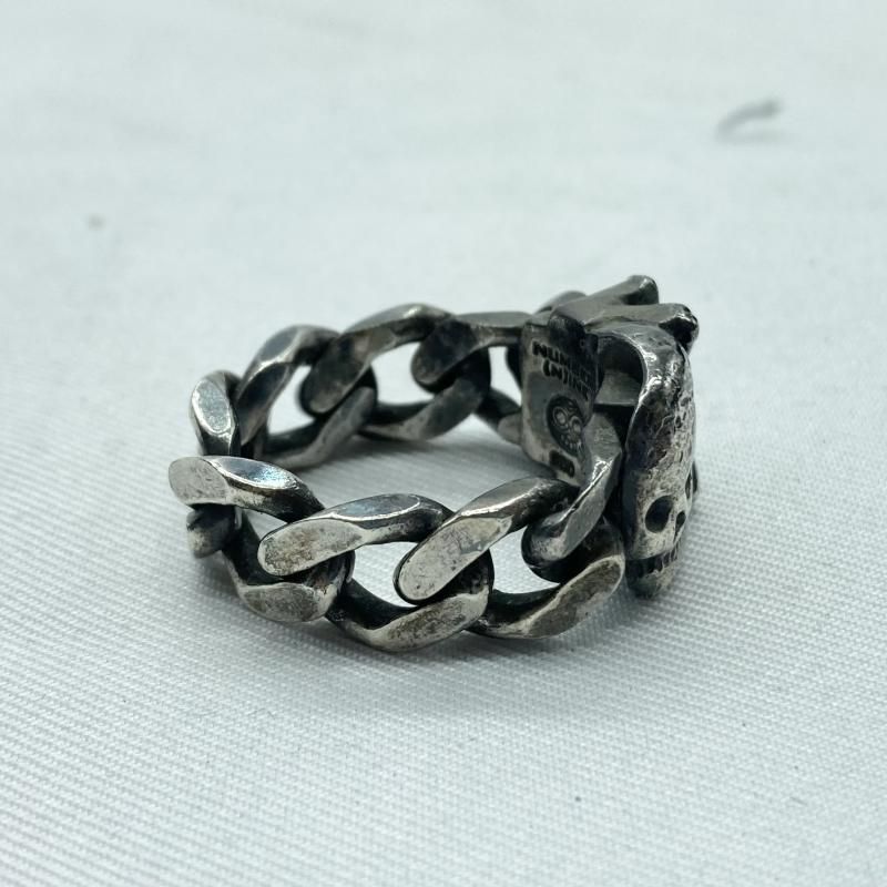 中古】NUMBER (N)INE×Magical Design 06AW スカルリング #17 シルバー