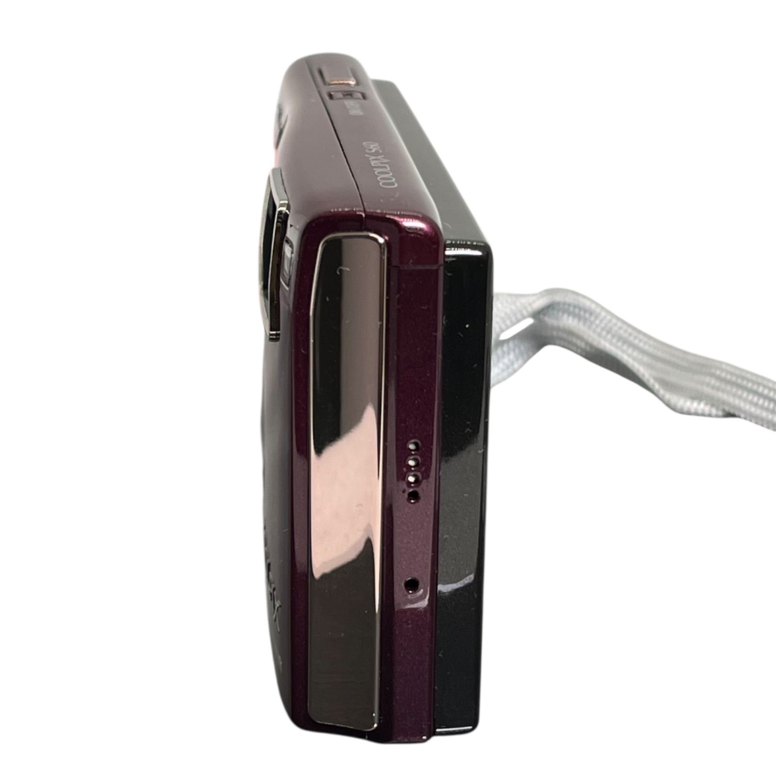 管2601-126】動作未確認☆NIKON ニコン Coolpix S60 ワインレッド 10MP