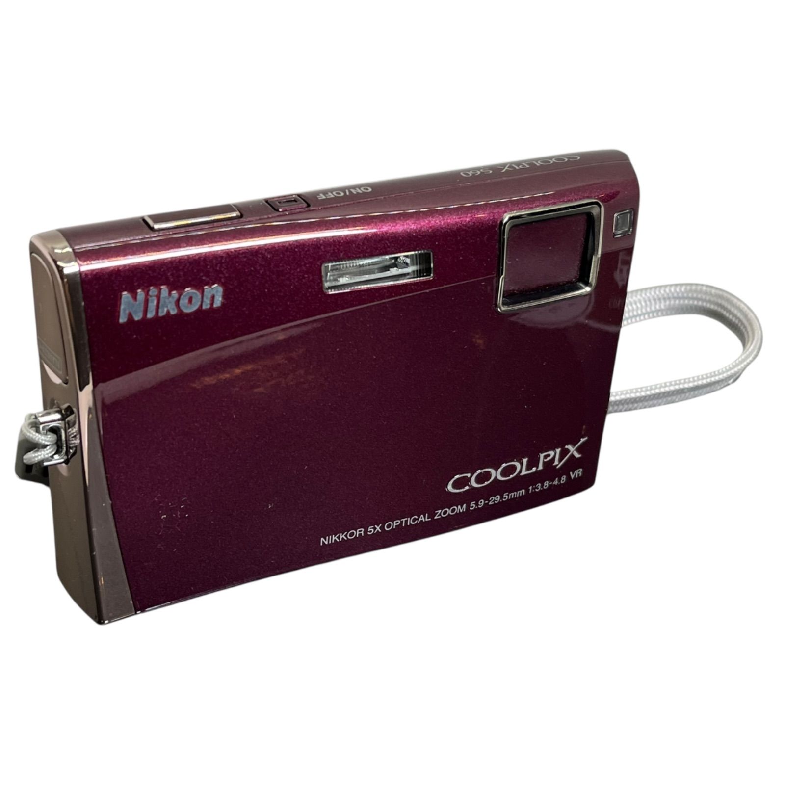 Nikon COOLPIX S60 ワインレッド デジカメ 動作確認済み 管2601-126】動作未確認☆NIKON ニコン Coolpix S60 ワインレッド 10MP