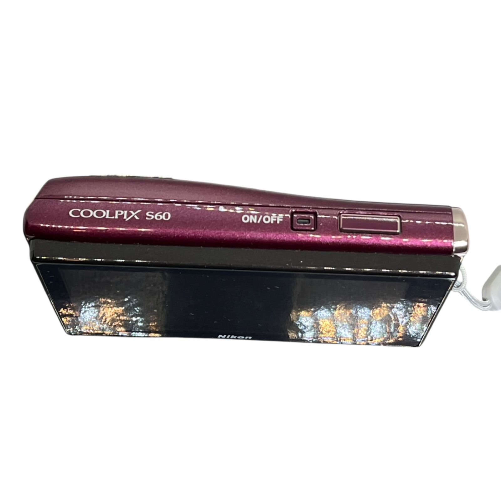 Nikon COOLPIX S60 ワインレッド デジカメ 動作確認済み Nikon COOLPIX