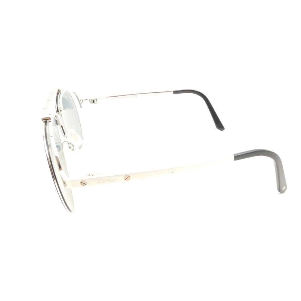 美品 Cartier カルティエ A08G95MJ パイロット サングラス 61□15 145 アイウェア 眼鏡 めがね AY7619 美品 Cartier カルティエ A08G95MJ パイロット サングラス 61□15 145