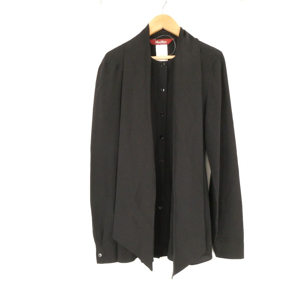maxmaraSTUDIO マックスマーラ ブラウス 38 S シルク100％ 長袖