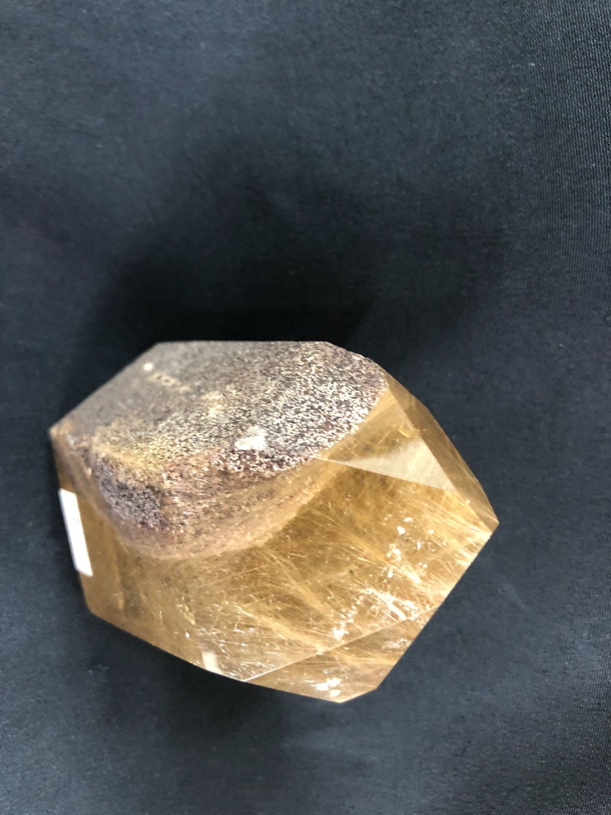  シトリンガーデンルチルポイント ブラジル G VALADARES産 卓上装飾 置物 インテリア小物