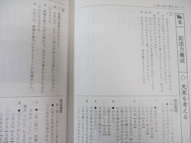 希学園 小4 最高レベル演習 国語 オリジナルテキスト 第1〜4分冊(No.1