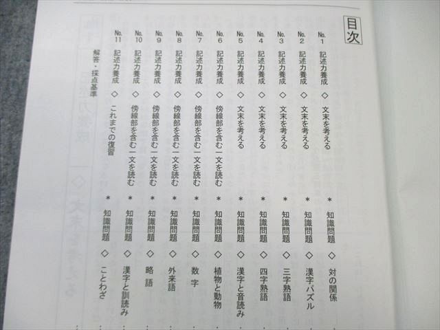 希学園 小4 最高レベル演習 国語 オリジナルテキスト 第1～4分冊(No.1