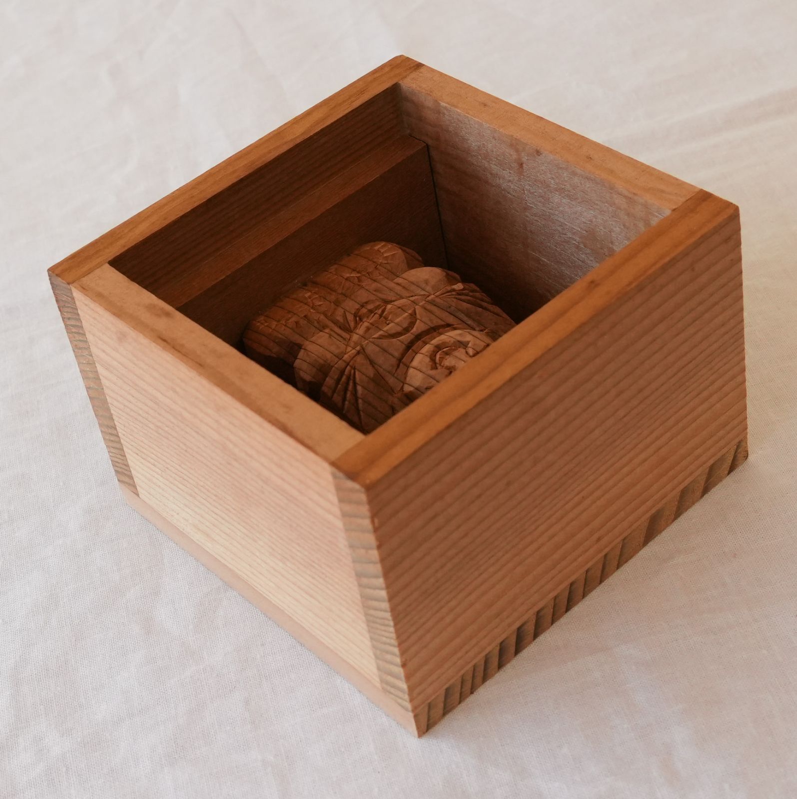 KO]大黒天 七福神 縁起物 繁昌大黒様 木彫り 出雲神社 置物 紙蓋あり