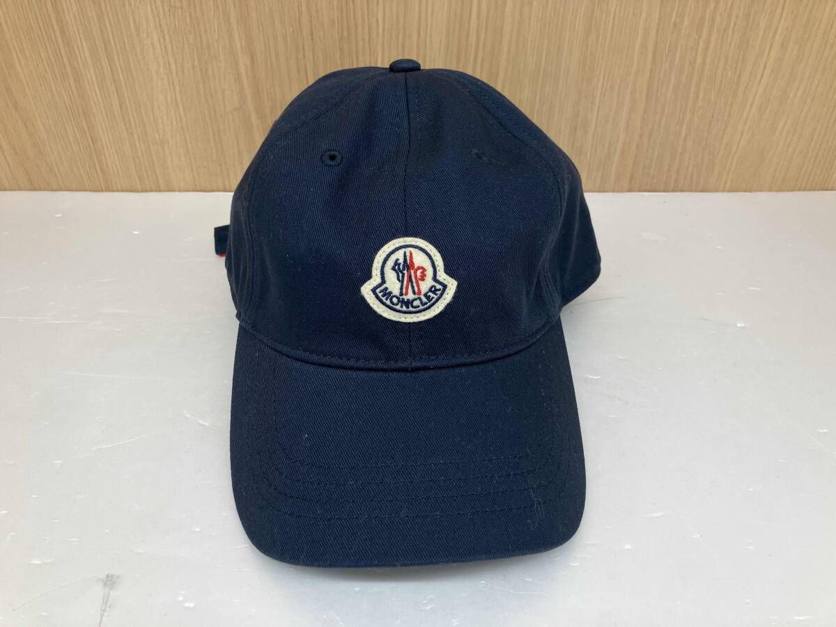 MONCLER モンクレール ベースボールキャップ ネイビー 通年 - メルカリ