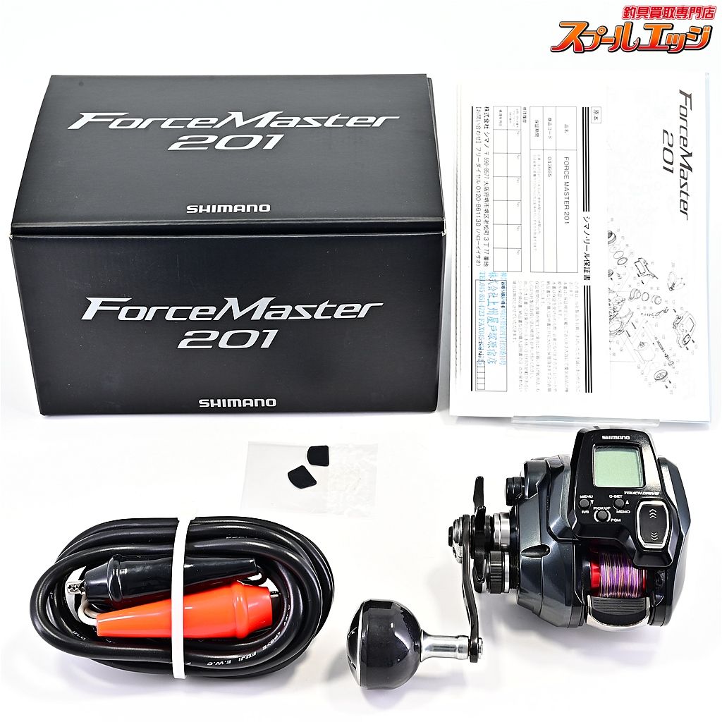 シマノ 22フォースマスター 201 使用距離11 9 km 使用27 5時間 SHIMANO FORCE MASTER m 43522
