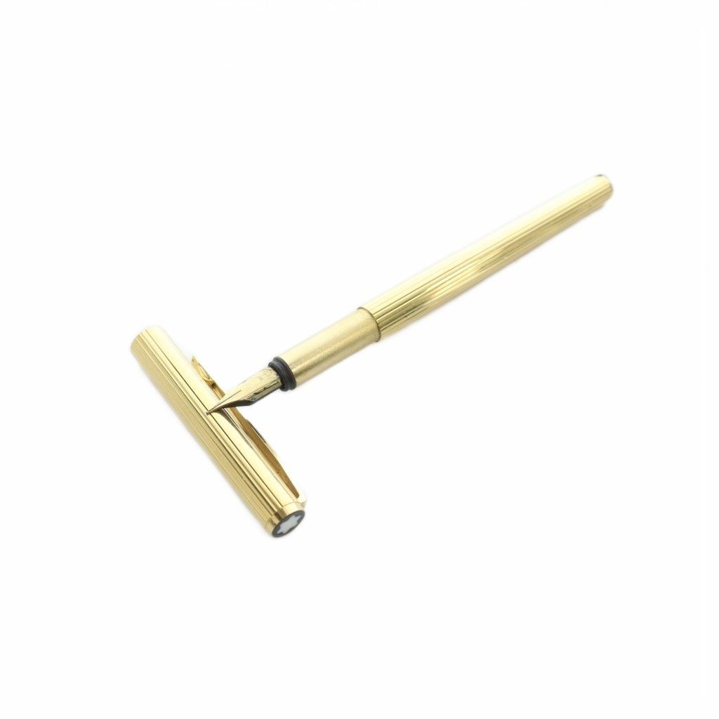 モンブラン MONT BLANC ノブレス ペン先 14 K 585 万年筆 文房具 筆記用具 ゴールドカラー 金色 GY 18 MQ