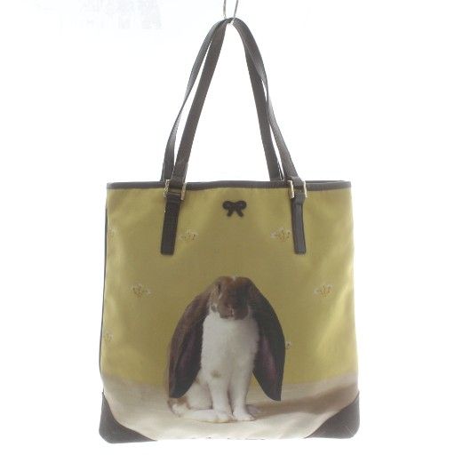 アニヤハインドマーチ ANYA HINDMARCH トートバッグ ナイロン スエード
