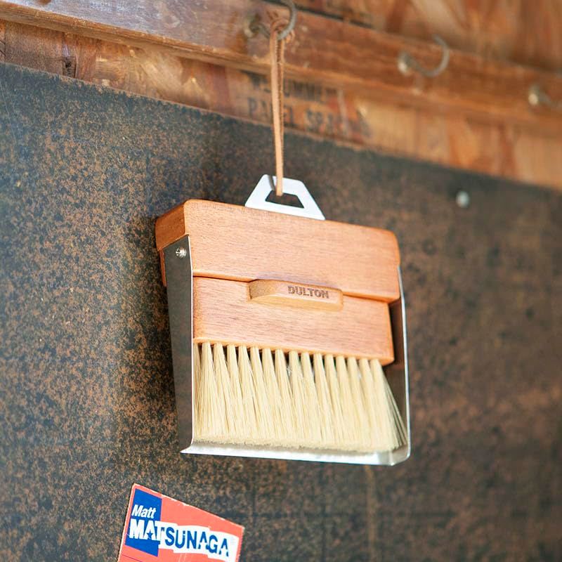新品 ダルトン(Dulton) ダストパン アンド ブラシ DUSTPAN AND BRUSH VIBRATION H21-0365VB ステンレス バイブレーション仕上げ ほうき&ちり取りセット