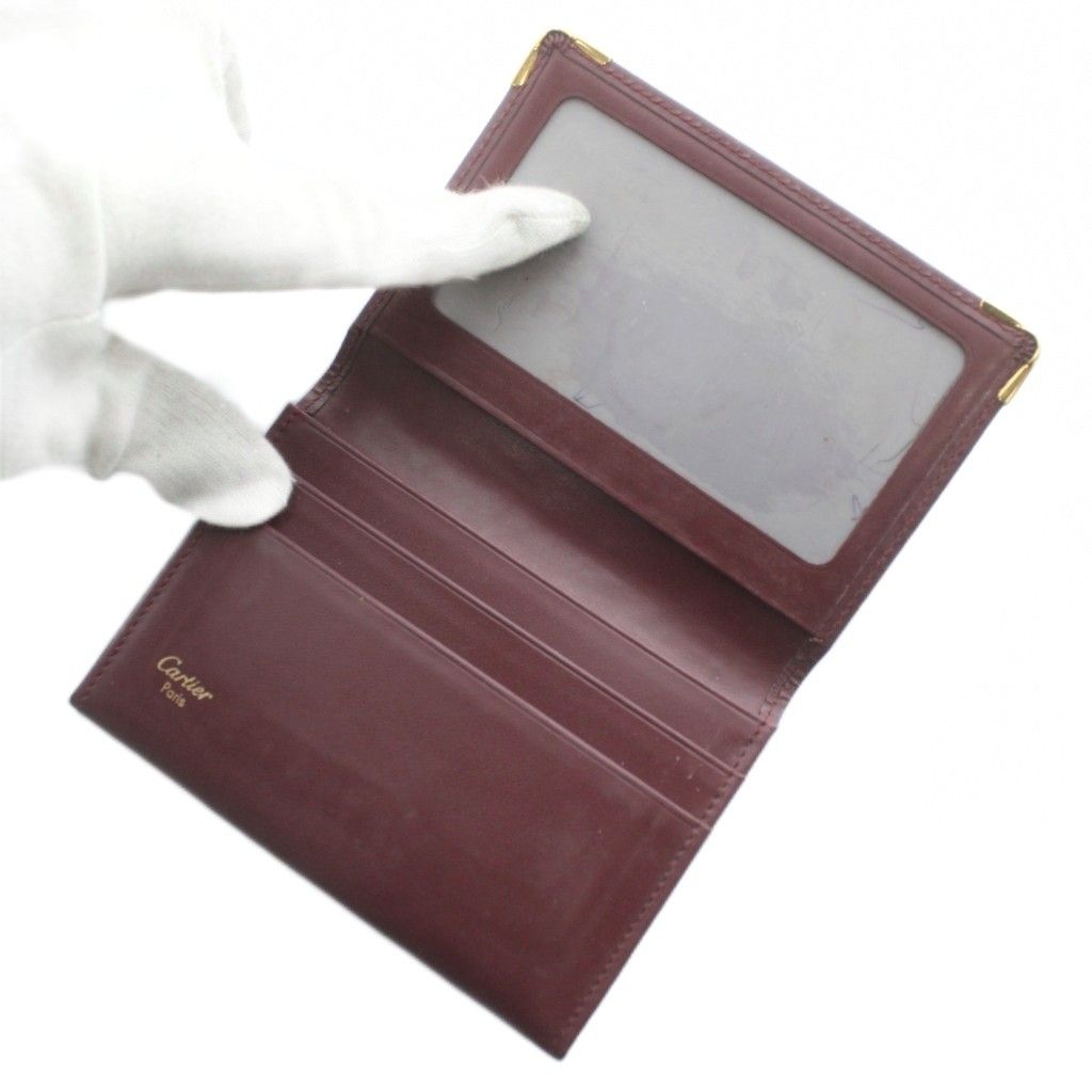 カルティエ Cartier マストライン カードケース 名刺入れ レザー ロゴ