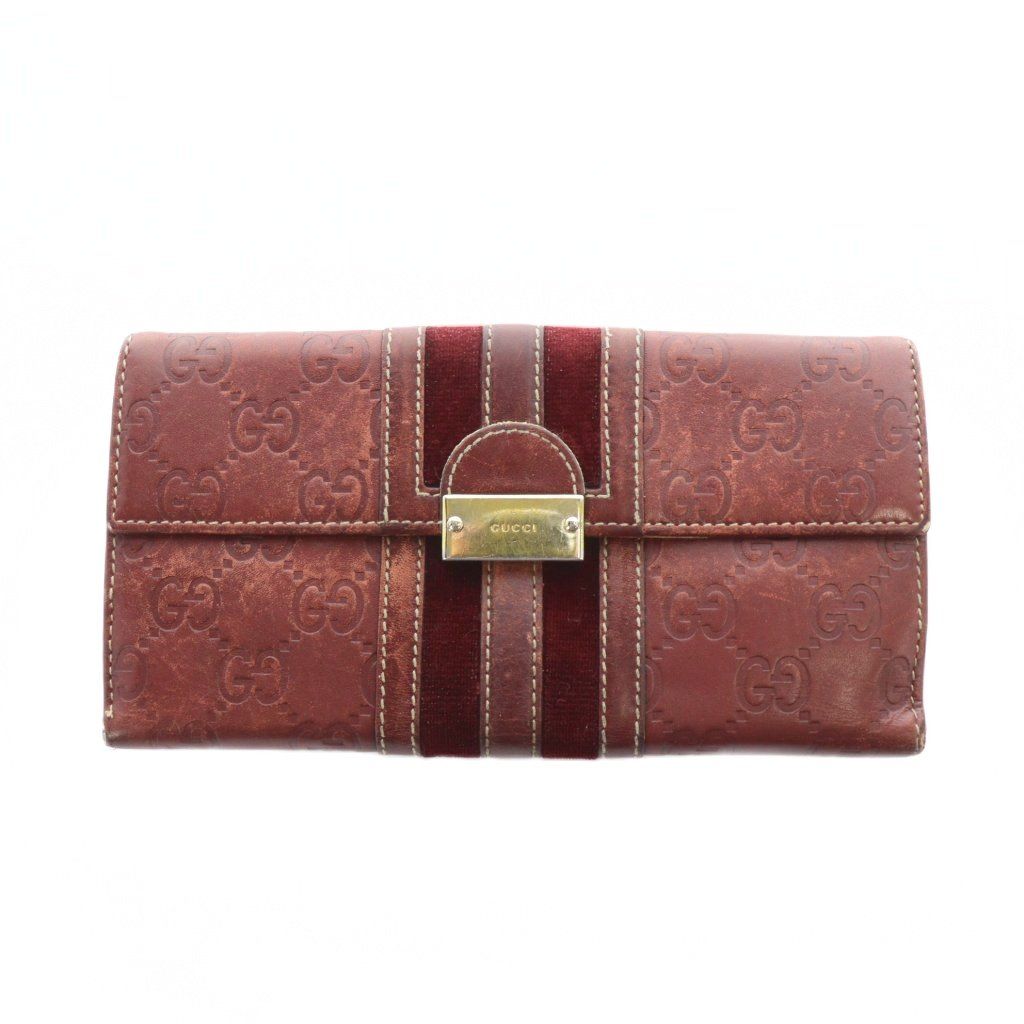 【けい】 グッチ GUCCI 150674 グッチシマ レザー シェリーライン 長財布 ロング