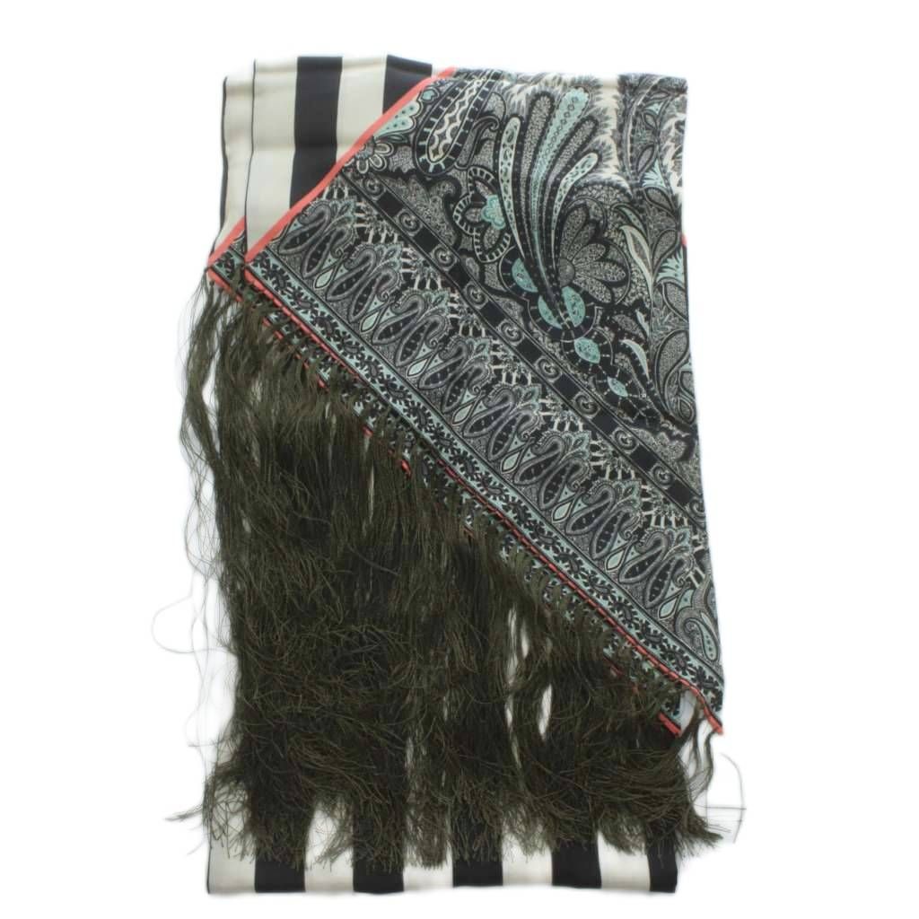 新品箱付き】ETRO エトロ ペイズリー柄 ストール スカーフ シルク混