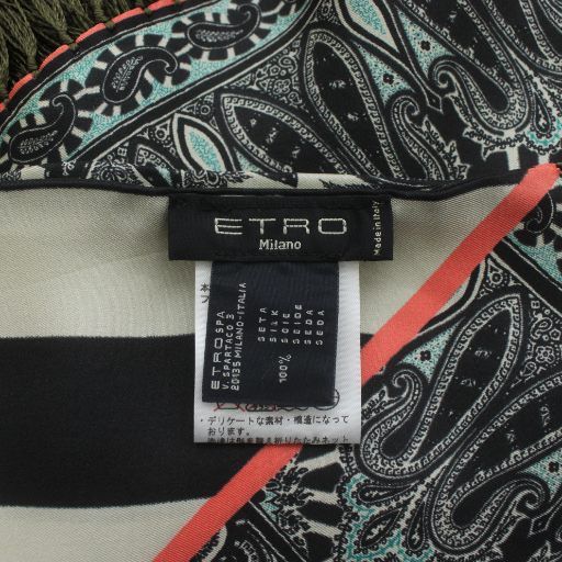 新品箱付き】ETRO エトロ ペイズリー柄 ストール スカーフ シルク混